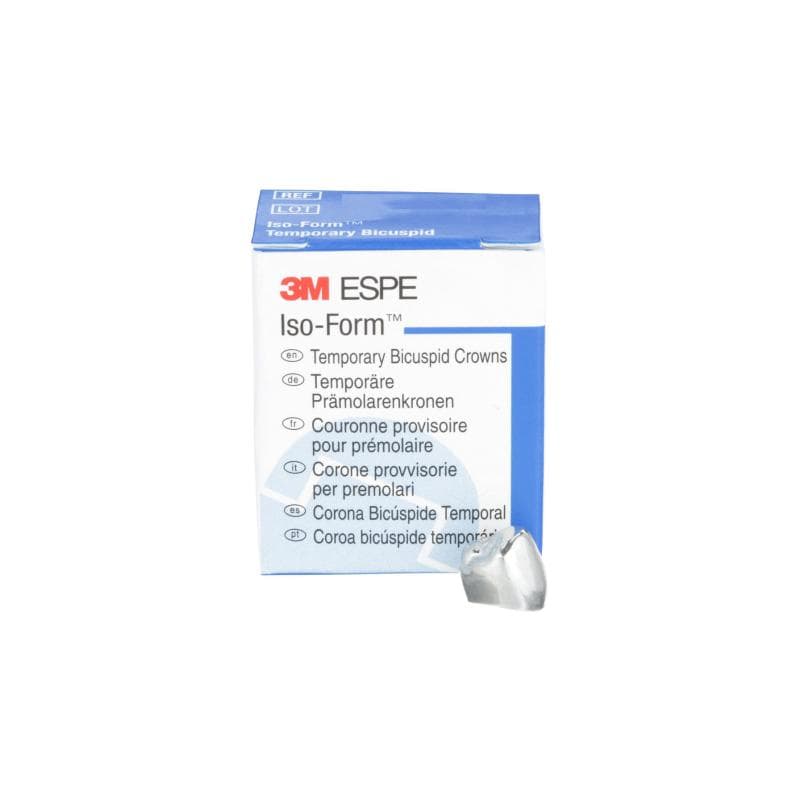 3M™ Iso-Form™ Temporary Bicuspid Crowns L50 Lower Right Second Bicuspid 5 Crowns