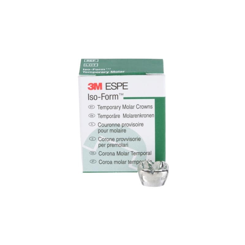 3M™ Iso-Form™ Temporary Molar Crowns L73 Lower Left Second Molar 5 Crowns