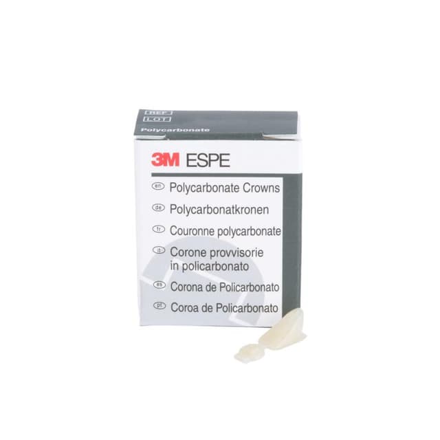 3M™ Polycarbonate Crowns 63 Long Lower Anterior 5 Crowns