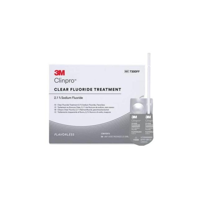 3M™ Clinpro™ Clear Fluoride Treatment Flavorless - 50 Pcs