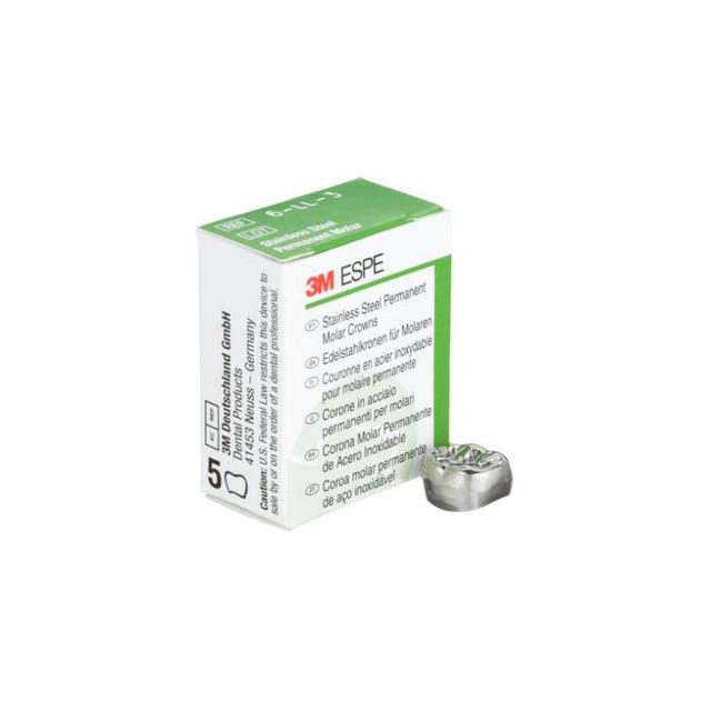 3M™ Stainless Steel Permanent Molar Crowns 6-LL-5