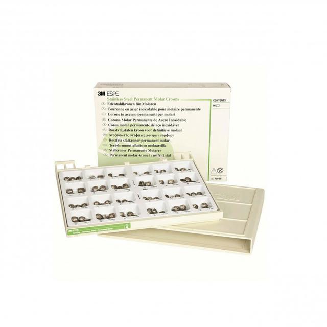 3M™ Stainless Steel Permanent Molar Crowns PO-96 + 3M™ Adper™ Single Bond 2 Refill Free